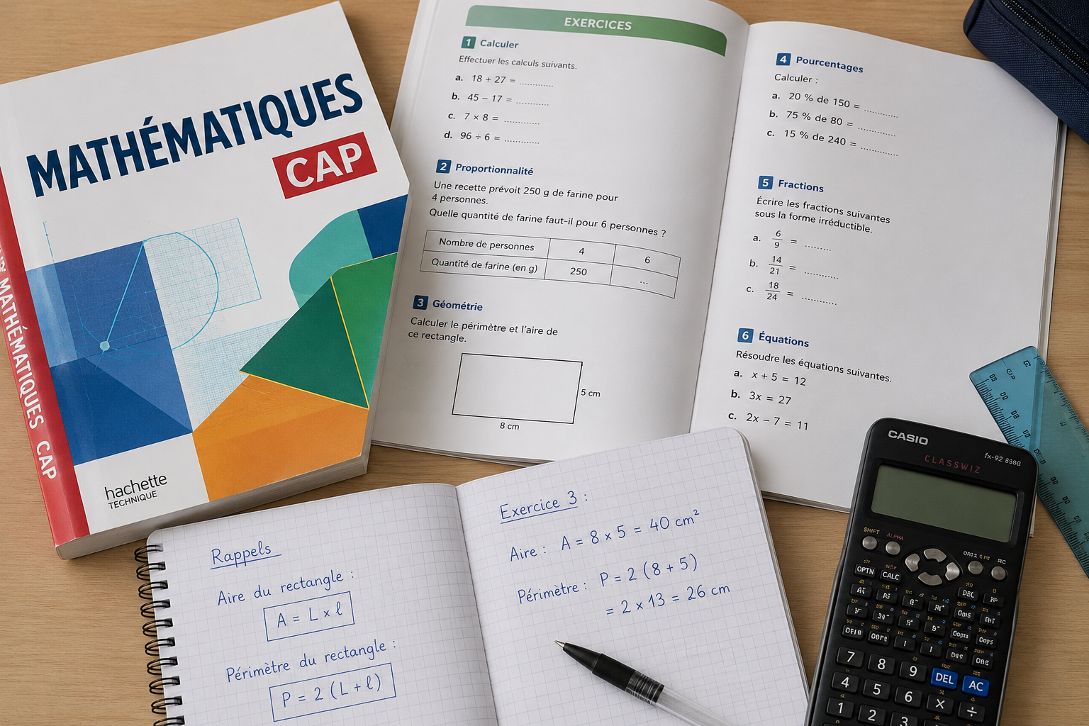 Mathématiques & Physique-Chimie CAP groupements 1 et 2